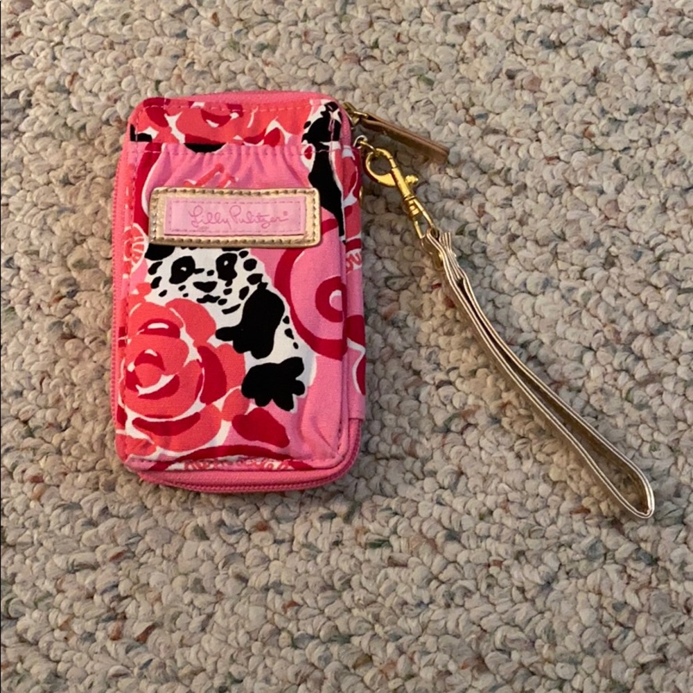 Lilly Pulitzer Alpha Omicron Pi wristlet
